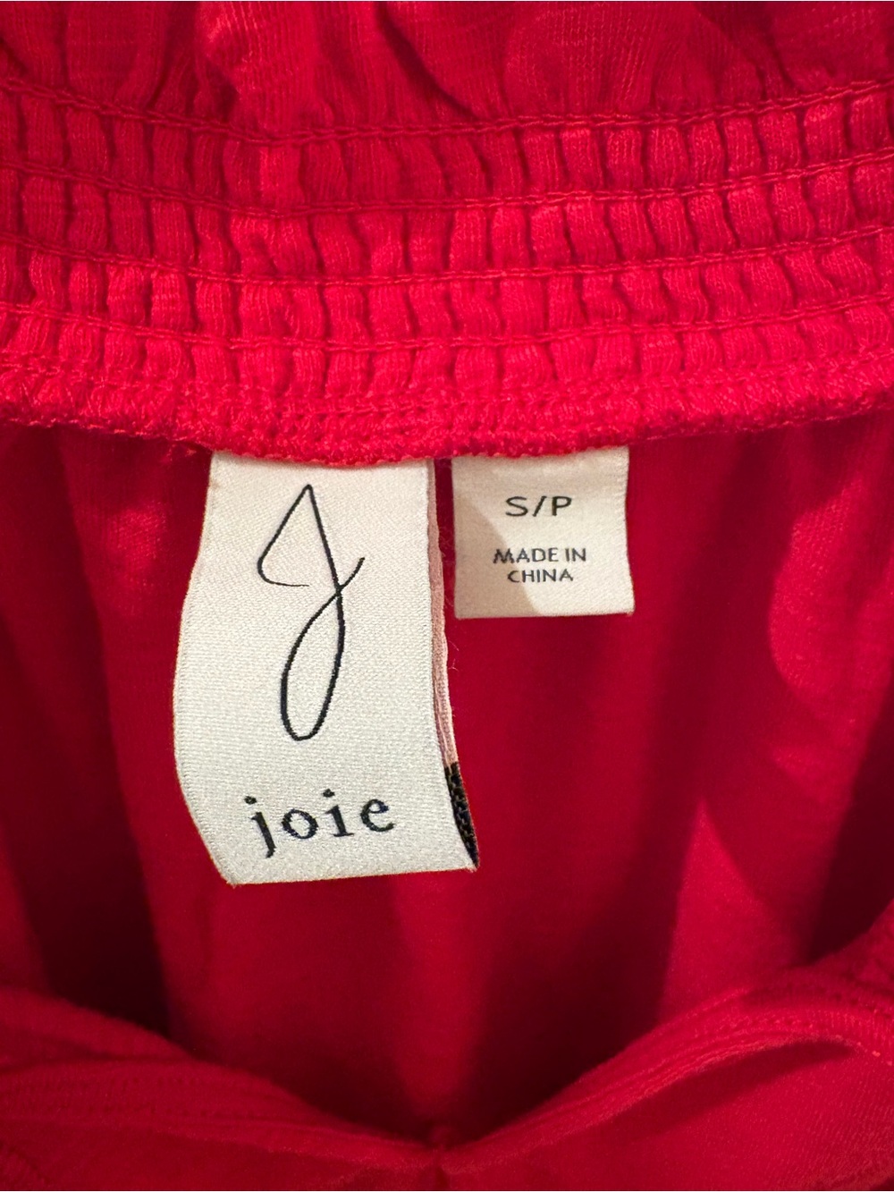 Joie Red Embroidered Short Sleeve Peasant Top - Picture 2 of 4